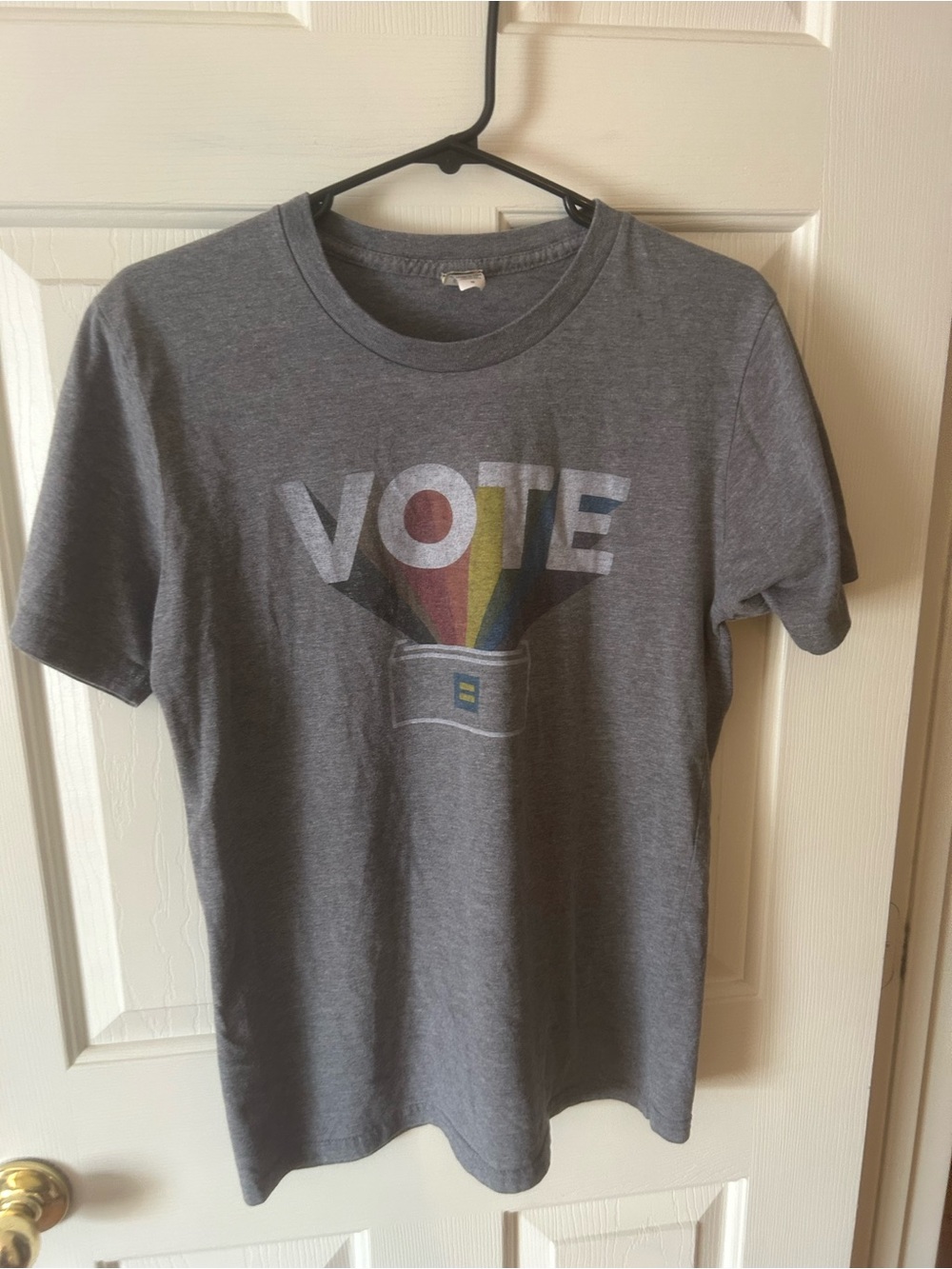 ‘Vote' Graphic T-Shirt - Gray from the Himan Rights Campaign (HRC)